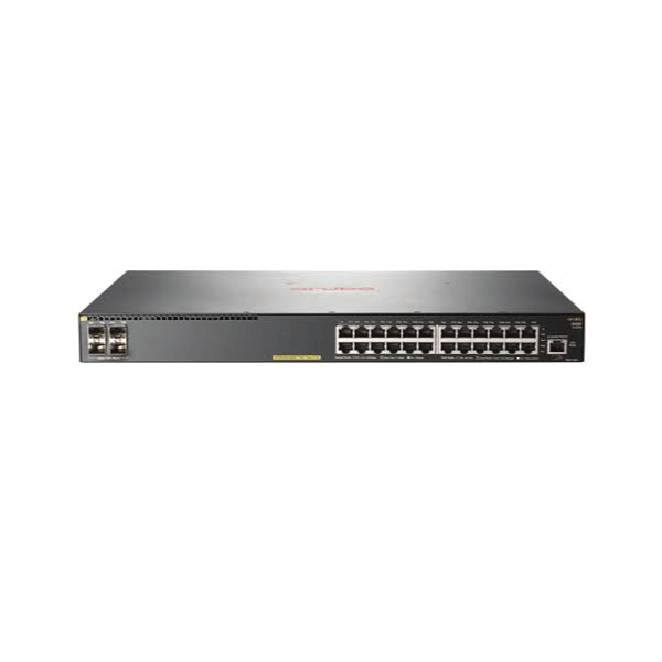 HP Aruba 2930F JL255A 24 x Gigabit PoE+ ports + 4 x SFP+ Ports 370W Switch