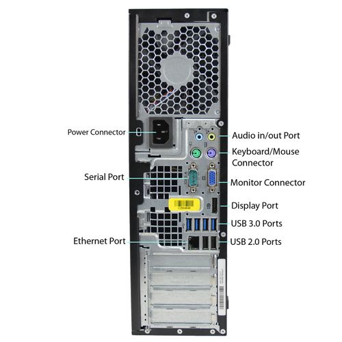 HP Compaq 6200 Pro SFF Refurbished Desktop PC - Front Angled View