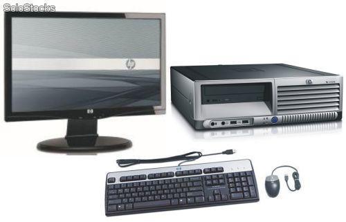 HP DC7700 Core 2 Duo E6300 2GB 80GB DVDRW XP Computer + 22" LCD