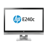 HP E240C 23.8" IPS 1920x1080 HDMI VGA DP USB Webcam Conference LCD Monitor