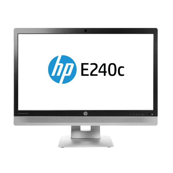 HP E240C 23.8" IPS 1920x1080 HDMI VGA DP USB Webcam Conference LCD Monitor