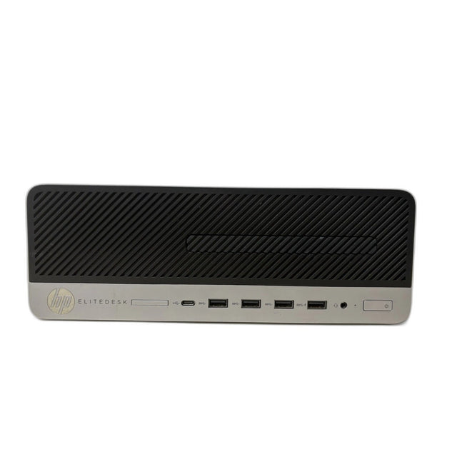 HP EliteDesk 705 G5 SFF Refurbished Desktop - Front Angled View