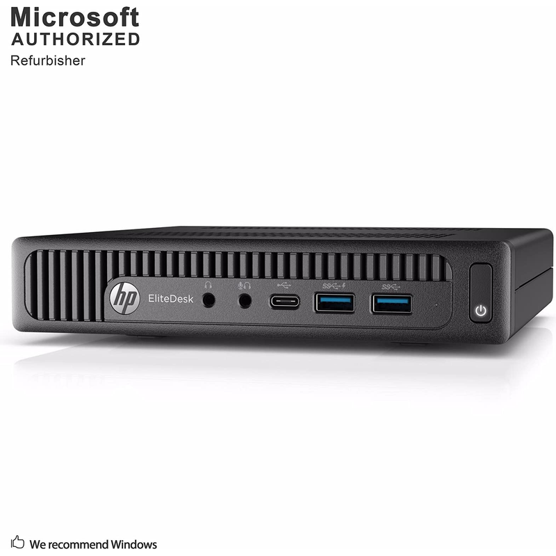 HP EliteDesk 800 G2 Mini PC i5-6500T Refurbished Desktop - Front View