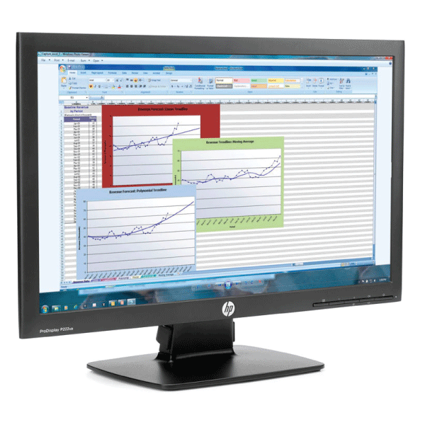 HP P222va 22" 16:10 FHD1920x1080 LCD Monitor VGA DP | 3mth Wty