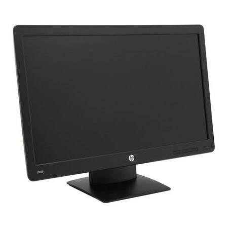 HP P223 22in FHD Refurbished Monitor - Angled View