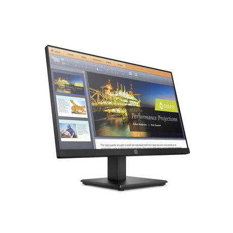 HP P224 21.5 inch FHD Monitor — stand and base detail