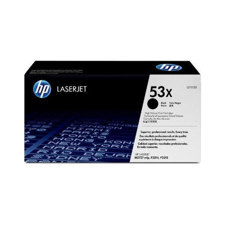 HP Q7553X 53X Black LaserJet Toner | Genuine & Brand New
