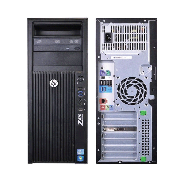 HP Z420 Workstation Xeon E5-1620 3.2GHz 16GB 256SSD + 1TB K4000 W10P | 3mth Wty