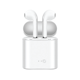 i7s TWS Wireless Bluetooth Twin Earbuds Earphones + Charger for iPhone or Samsung | White