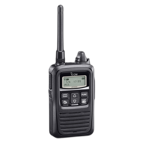 Icom IP100H WLAN WiFi Two-Way Radio Refurbished - Angled View