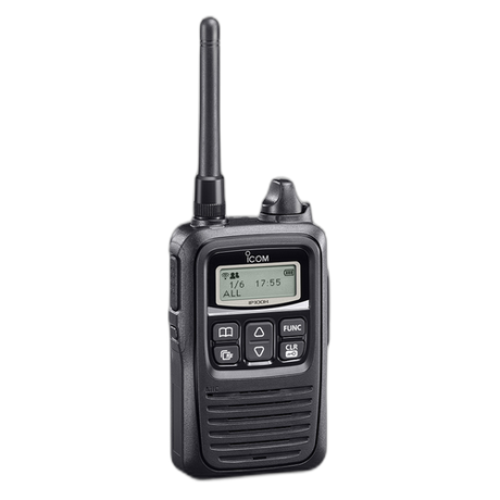 Icom IP100H WLAN WiFi Two-Way Radio Refurbished - Angled View