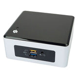 Intel NUC5PGYH Mini PC Pentium N3700 4GB 120GB SSD No OS WiFi Computer Refurbished Desktop - Angled View