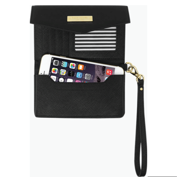 Kate Spade New York Saffiano Wristlet Phone Case - Fits any phone up to 4.7"