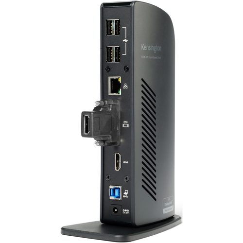 Kensington SD3500V USB 3.0 Dual Video Docking Station Refurbished - Angled View