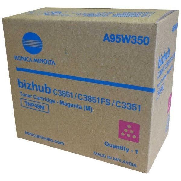 Konica Minolta TNP49M A95W390 Magenta Toner Cartridge | Genuine & Brand New