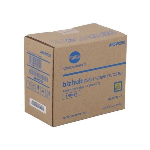 Konica Minolta TNP49Y A95W290 Yellow Toner Cartridge | Genuine & Brand New