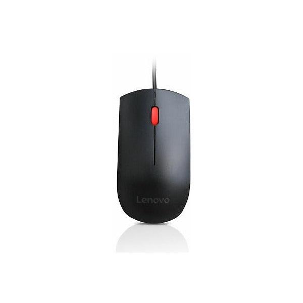 Lenovo 00PH133 Essential USB Wired Mouse Black | Brand New