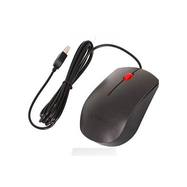 Lenovo 00PH133 Essential USB Wired Mouse Black | Brand New