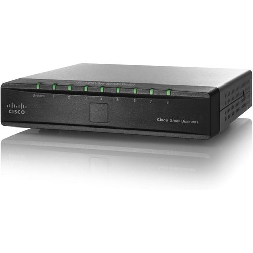 Linksys SD208 8-Port 10/100 Unmanaged Fast Ethernet Switch - Front View