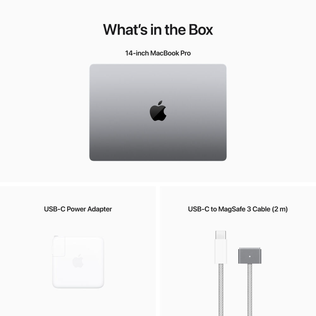 MacBook Pro 14 whats in the box power adapter and cable