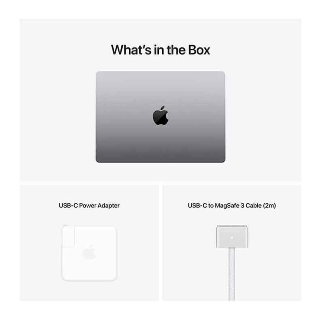 MacBook Pro 16 whats in the box USB-C power adapter MagSafe 3 cable