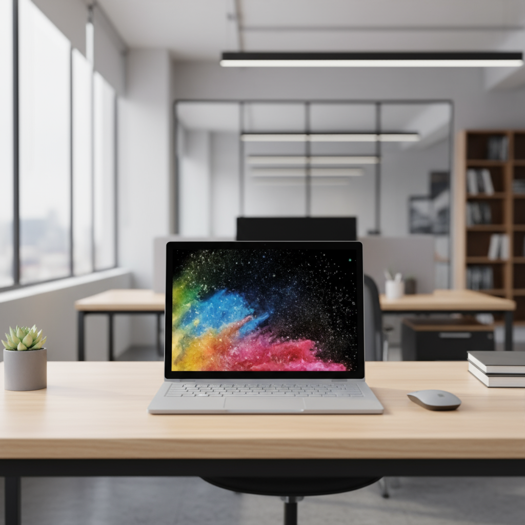 A Microsoft Surface Book 2 i5 7300 2.6GHz 8GB 256GB 13.5