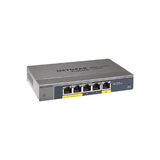 Refurbished - Netgear GS105PE-10000S ProSafe Plus 5-port Gbe + 2-port PoE Pass-thru Switch | Brand New - Reboot IT