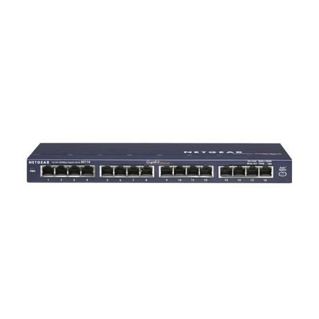 Netgear Prosafe GS116 16-Port Gigabit Ethernet Switch | 3mth Wty