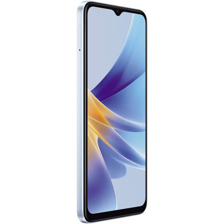 Oppo A17 Lake Blue 4GB 64GB Refurbished Phone - Angled View