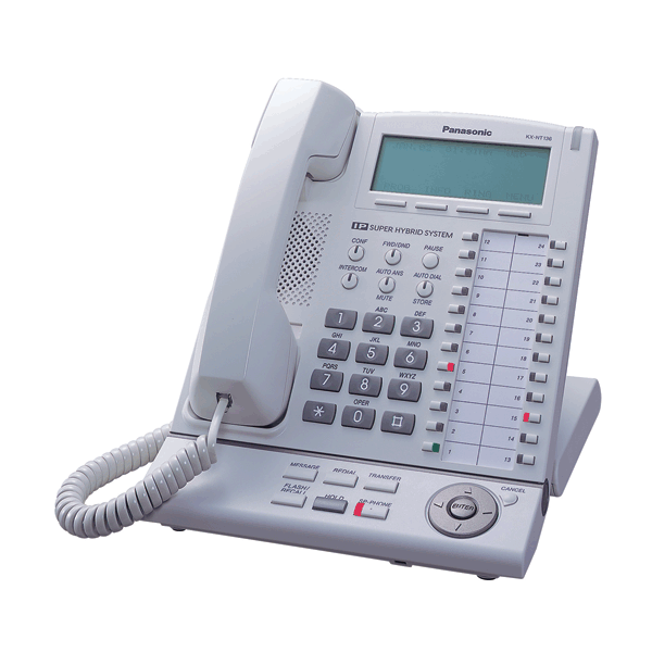 Panasonic KX-NT136X VOIP Phone and Stand - WHITE | 3mth Wty