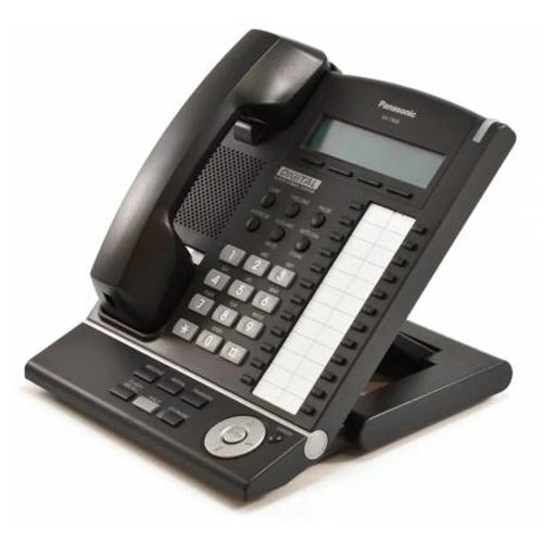 Panasonic KX-T7630 Black Digital Refurbished Phone - Angled View