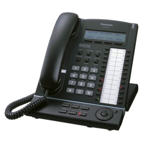 Panasonic KX-T7630 Black Digital Refurbished Phone - Front View