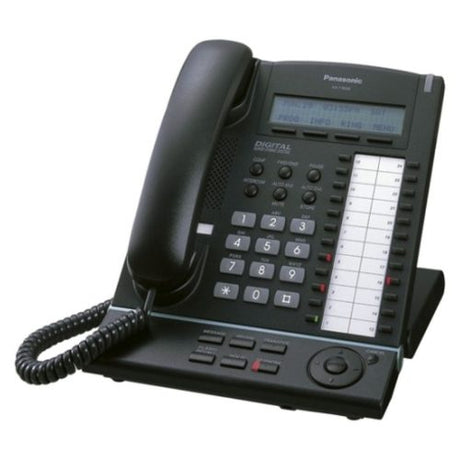 Panasonic KX-T7630 Black Digital Refurbished Phone - Front View