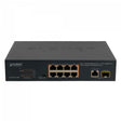 Planet FGSD-1011HP 8-Port PoE+ Switch 120W + Gigabit RJ45 + SFP Unmanaged