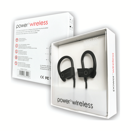 Power3 Wireless Bluetooth Headset - Black