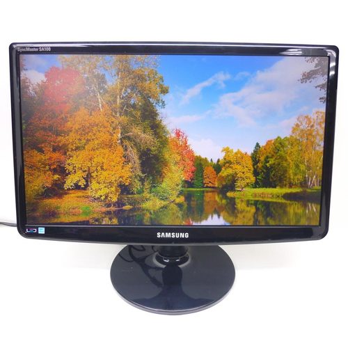 Samsung SyncMaster S22A100N 21.5in FHD Refurbished Monitor - Front View Screen On