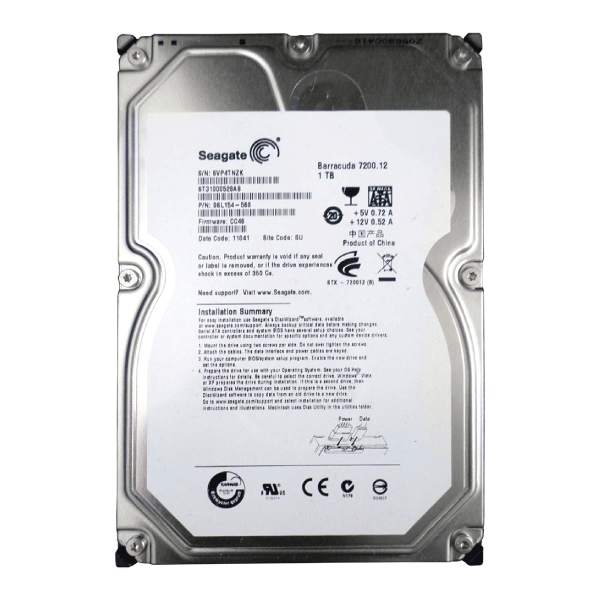 Seagate Barracuda ST31000528AS 1TB SATA 6GBs 7200RPM Hard Drive