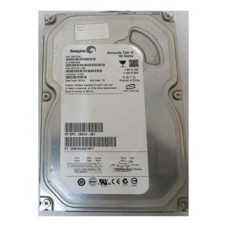 Seagate Barracuda ST3160815AS 160GB 7.2K 3.5" 3Gbs Hard Drive | 3mth Wty