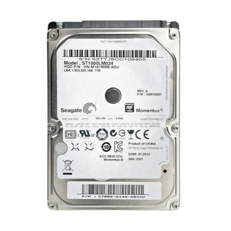 Seagate Momentus 1TB ST1000LM023 5400 RPM SATA 3.0 2.5" Hard Drive | 3mth Wty