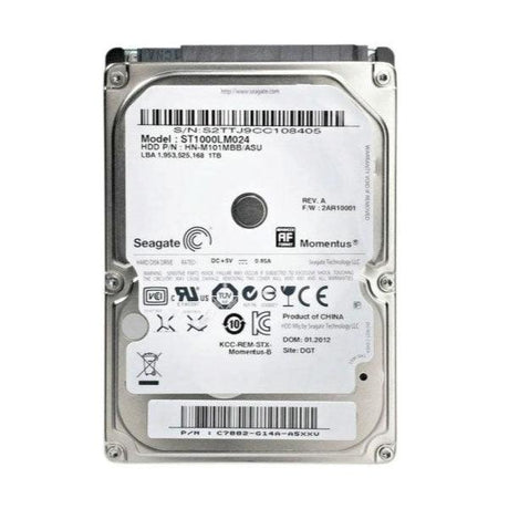 Seagate Momentus 1TB ST1000LM024 5400 RPM SATA 3.0 2.5" Hard Drive | 3mth Wty