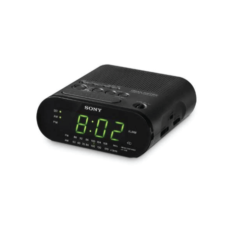 Sony ICF-C218 AM/FM Clock Radio Black | 3mth Wty