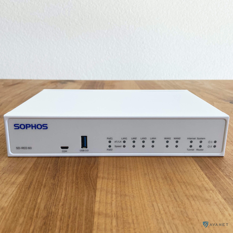 Sophos RED 50 Rev 1 Dual WAN VPN Concentrator - Angled View