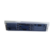The NEC UNIVERGE SV8100 IP PBX Phone System by NEC features a blue and silver rack unit with multiple front ports, buttons, and slots, ideal for business phone systems. Photographed against a white background.