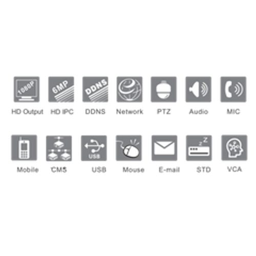 TruVue 73918 4-Channel HD PoE NVR 6MP H.265 2TB - NVR Features