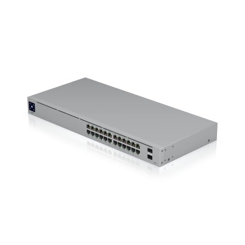 Ubiquiti USW-24-POE UniFi 24-Port PoE+ Managed Switch Refurbished Networking - Front View