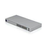Ubiquiti USW-24-POE UniFi 24-Port PoE+ Managed Switch Refurbished Networking - Front View