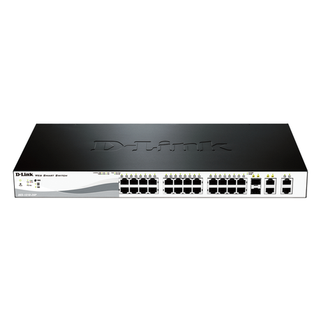 D-Link DES-1210-28P 28-Port PoE Smart Managed Switch front view