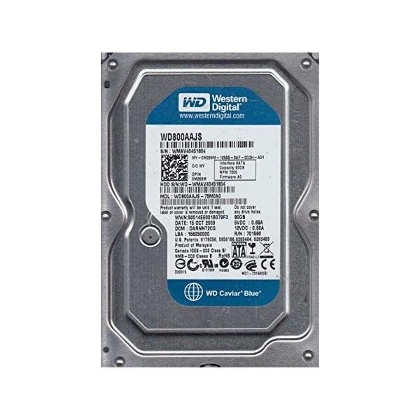 Western Digital Blue WD800AAJS 80GB 7.1K 3Gb/s 3.5" Hard Drive | 3mth Wty