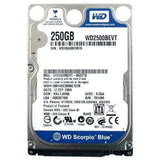 Western Digital Scorpio Blue WD2500BEVT 250GB 5.4K 3Gb/s 2.5" Hard Drive | 3mth Wty