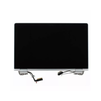 An HP EliteBook X360 1030 G2 13.3" 1920x1080 touchscreen assembly (31048-001) with a black display, silver hinges, and exposed bottom cables, compatible with HP devices.